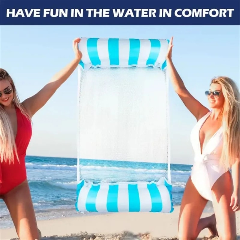 4 In 1 Inflatable Adult Water Hammock Float Raft For Pool Beach And Lake 2