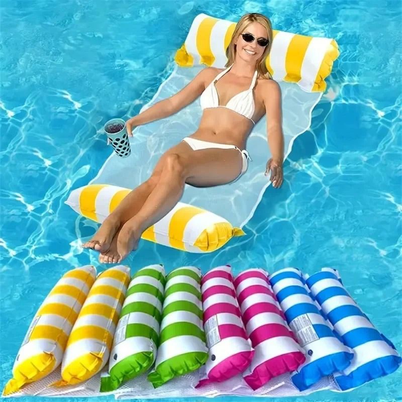 4 In 1 Inflatable Adult Water Hammock Float Raft For Pool Beach And Lake 3