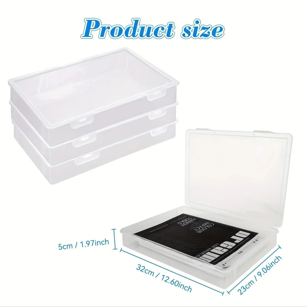 Transparent Storage Container Dustproof Plastic Box For Organizing 4