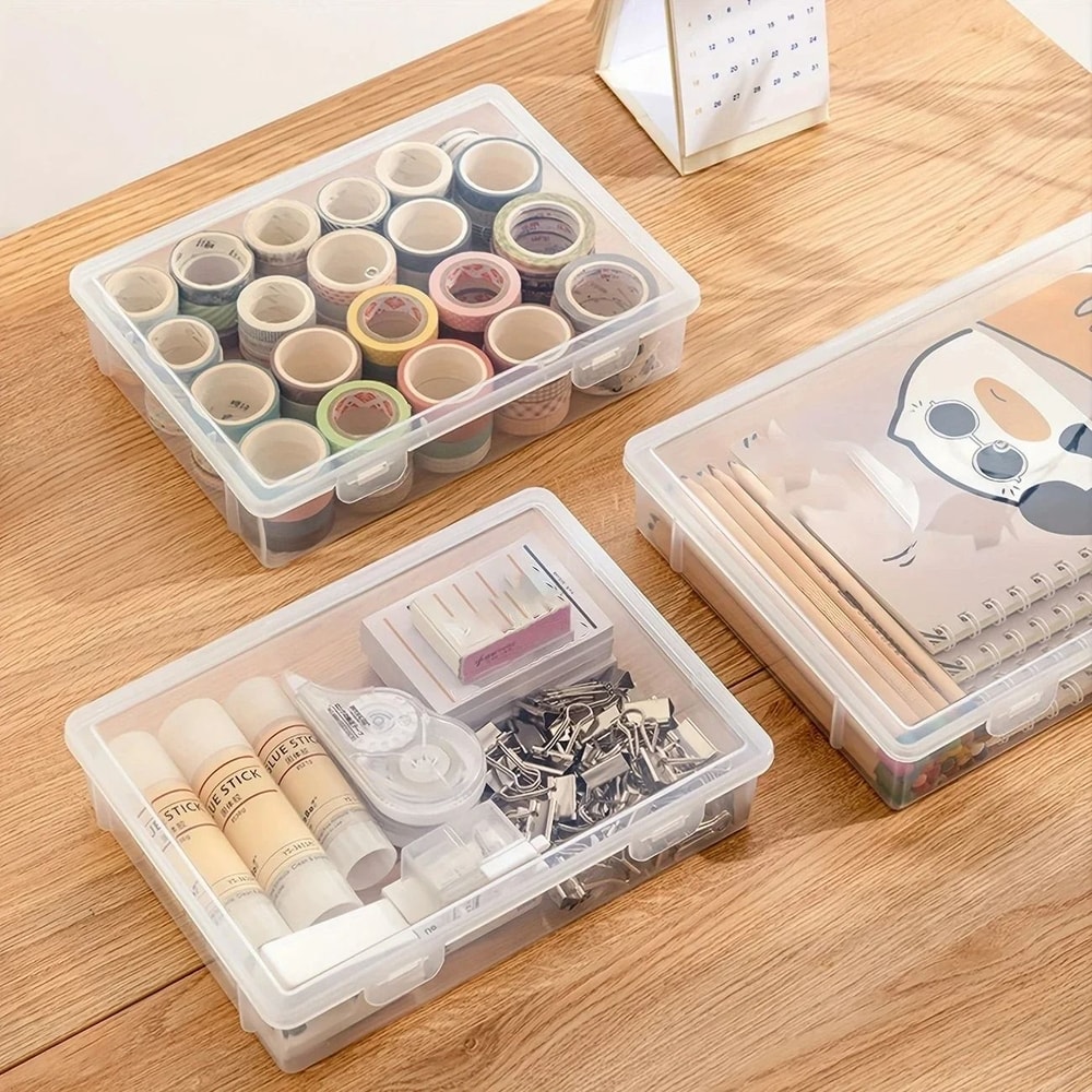 Transparent Storage Container Dustproof Plastic Box For Organizing 5