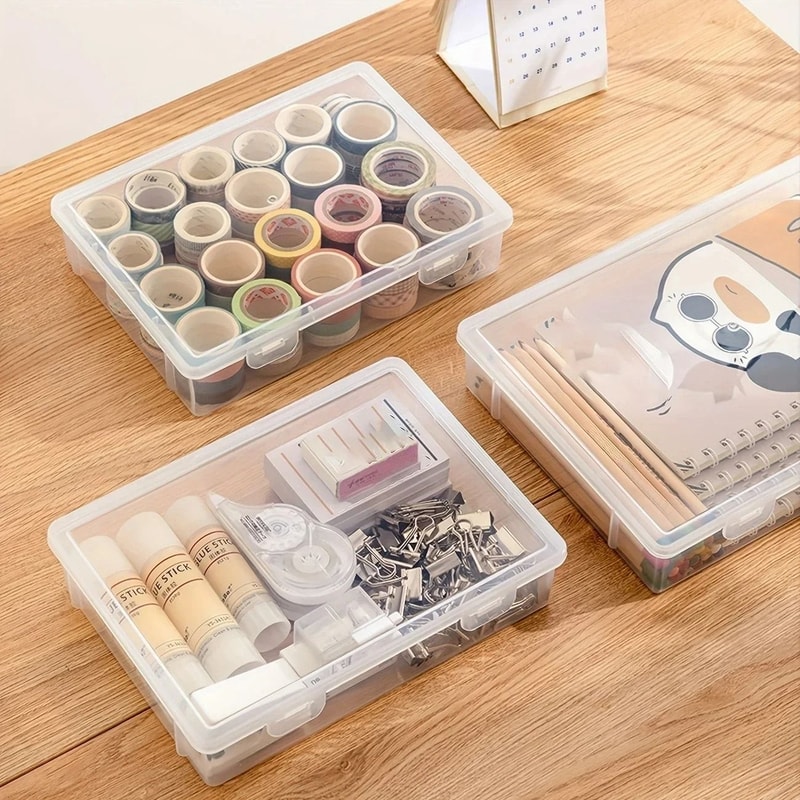 Transparent Storage Container Dustproof Plastic Box For Organizing 5