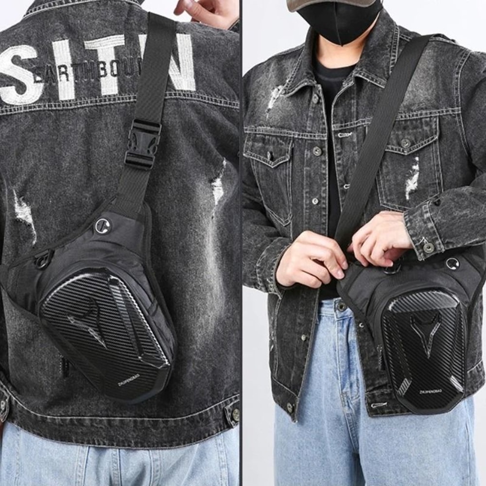 Tactical Molle Waterproof Motorcycle Riding Bag Chest Waist Drop Leg Pack 2