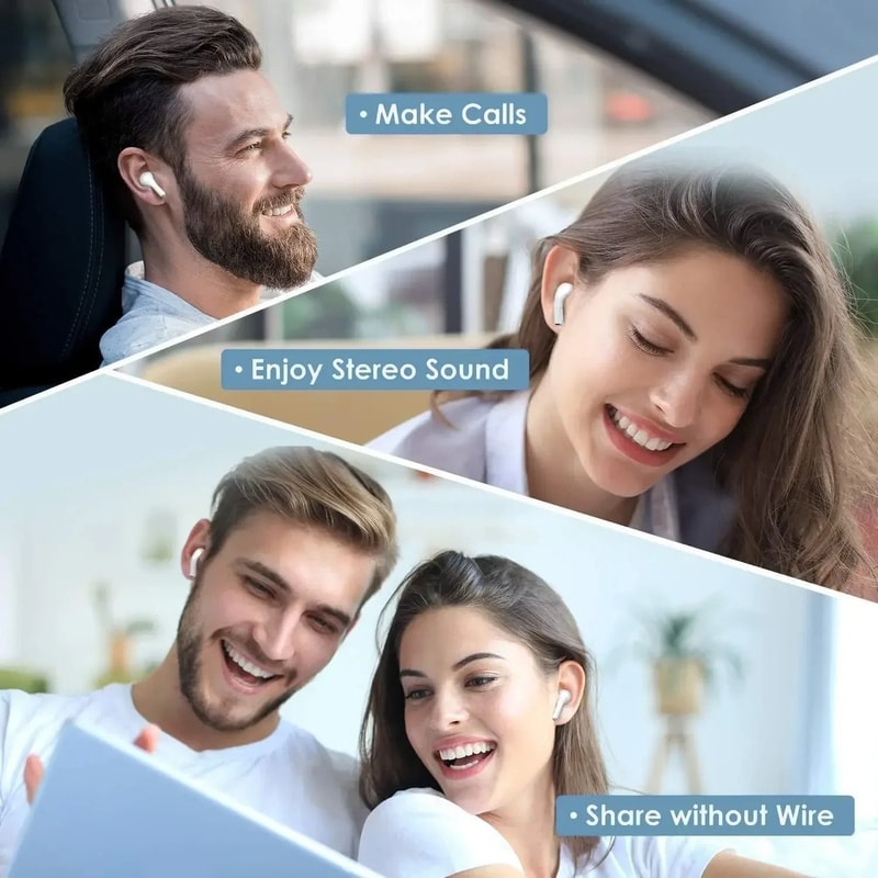 Wireless Bluetooth Earbuds TWS Stereo Headphones With Mic 4