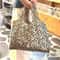 Leopard Print Large Capacity Folding Shopping Bag For Women 1