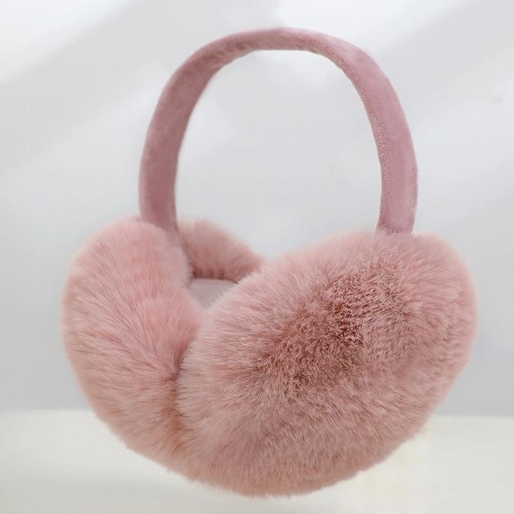 Foldable Plush Warm Earmuffs For Women Winter Ear Warmers 9