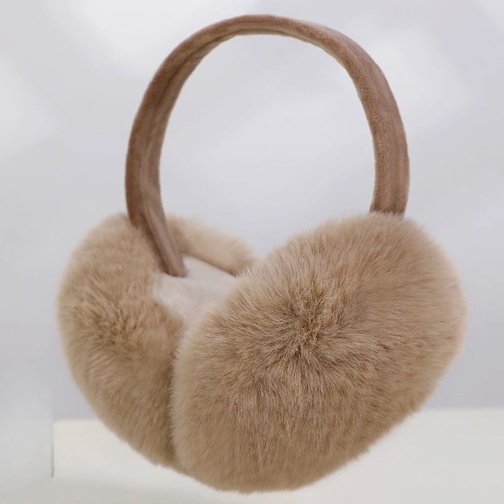 Foldable Plush Warm Earmuffs For Women Winter Ear Warmers 8
