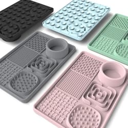 silicone slow feeding lick mat for dogs and cats