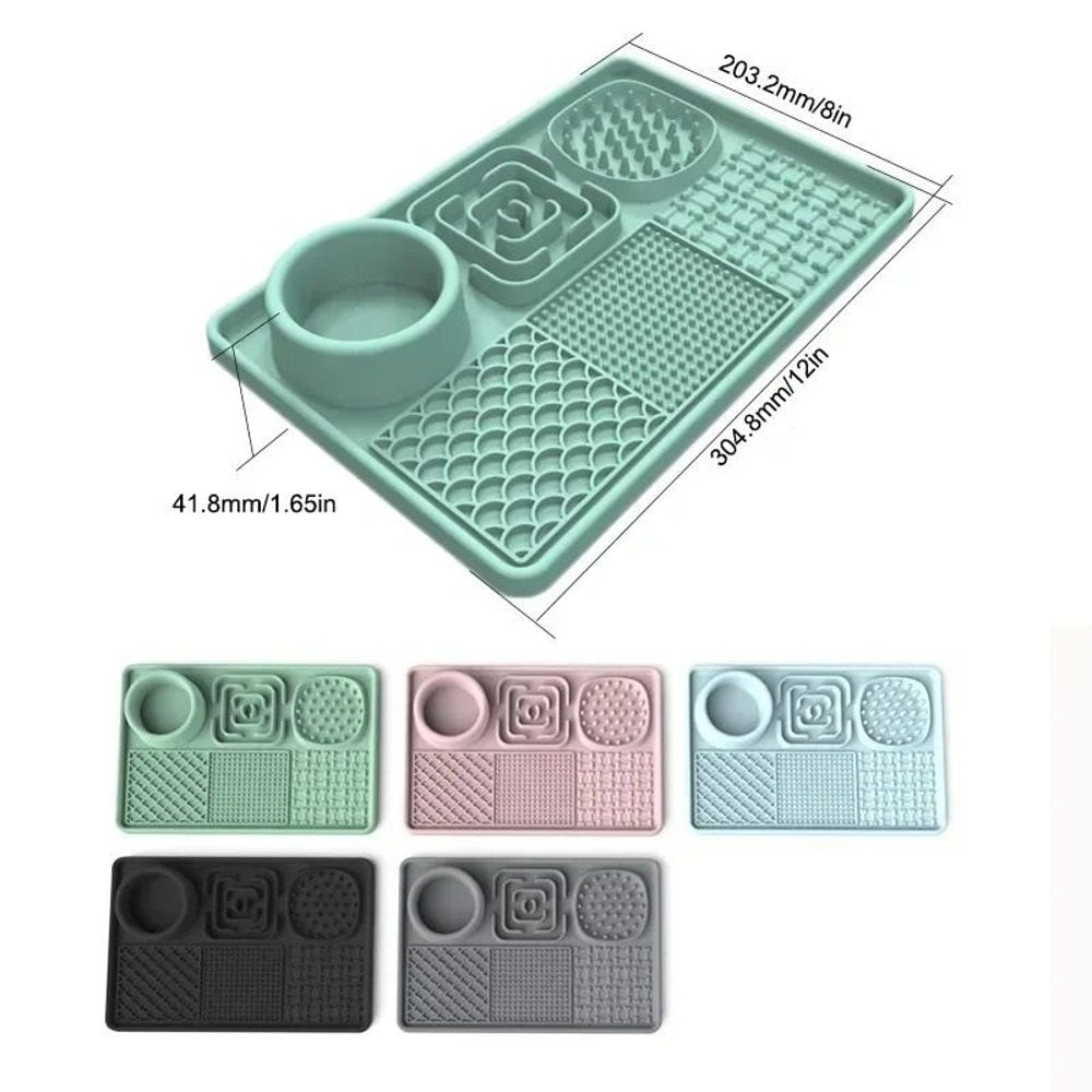 Silicone Slow Feeding Lick Mat For Dogs And Cats 5