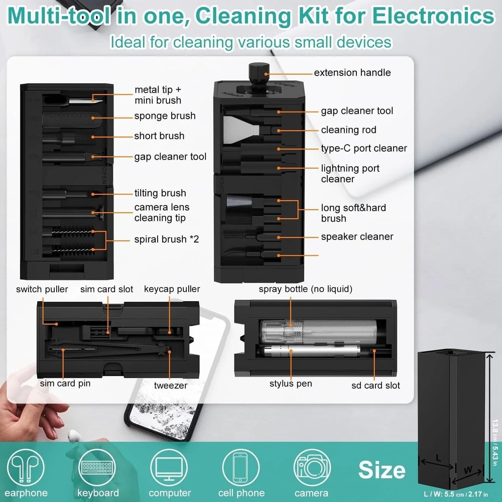 Multi Functional Electronic Cleaning Kit With Precision Tools 4