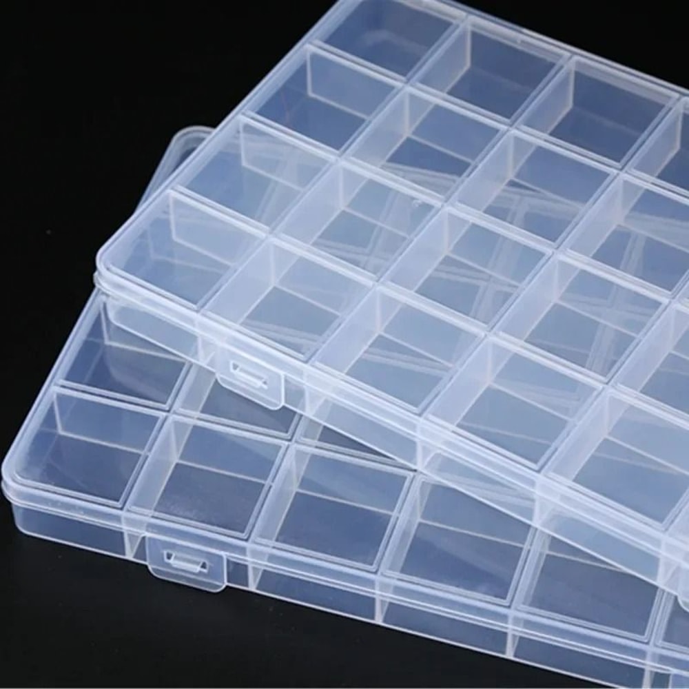 Plastic Jewelry Organizer Box With Multiple Compartments 1