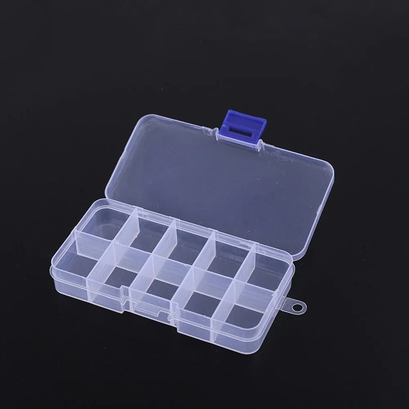 Plastic Jewelry Organizer Box With Multiple Compartments 6
