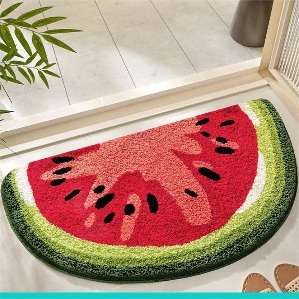 Semi Circular Decorative Floor Mat For Bathroom And Bedroom 6