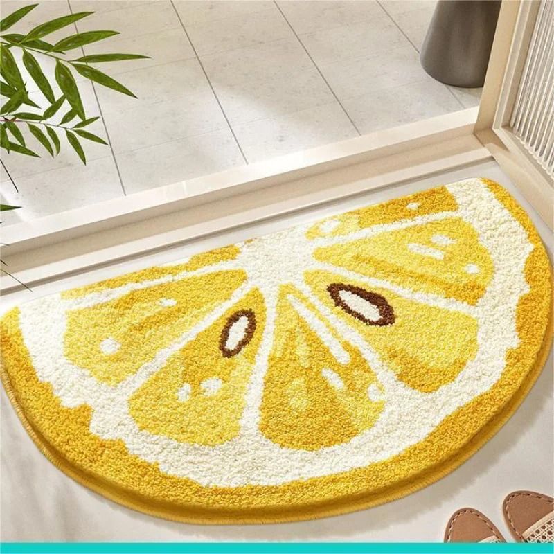 Semi Circular Decorative Floor Mat For Bathroom And Bedroom 7