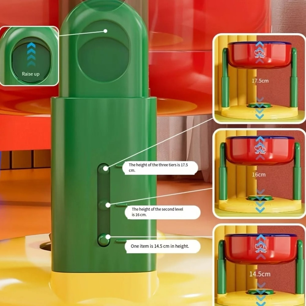 Adjustable Raised Pet Bowl For Dogs And Cats 1