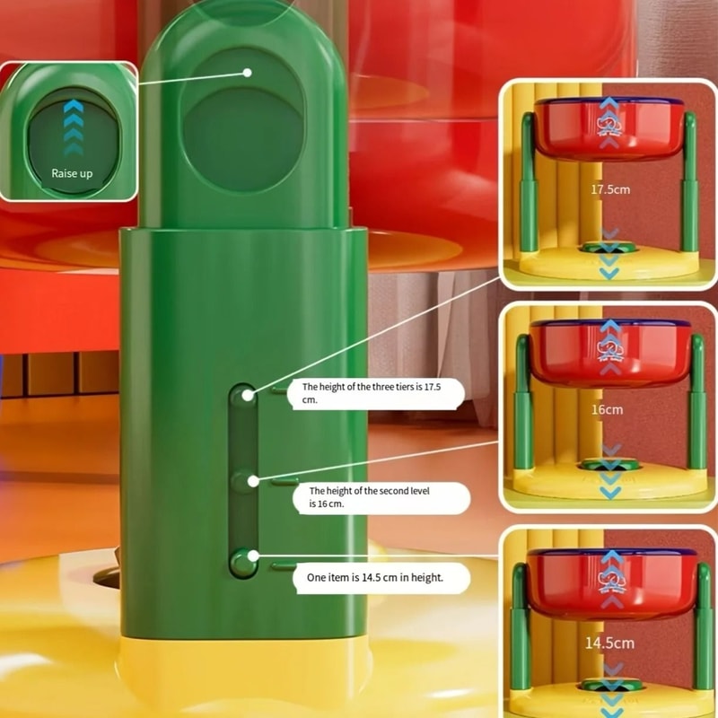 Adjustable Raised Pet Bowl For Dogs And Cats 1