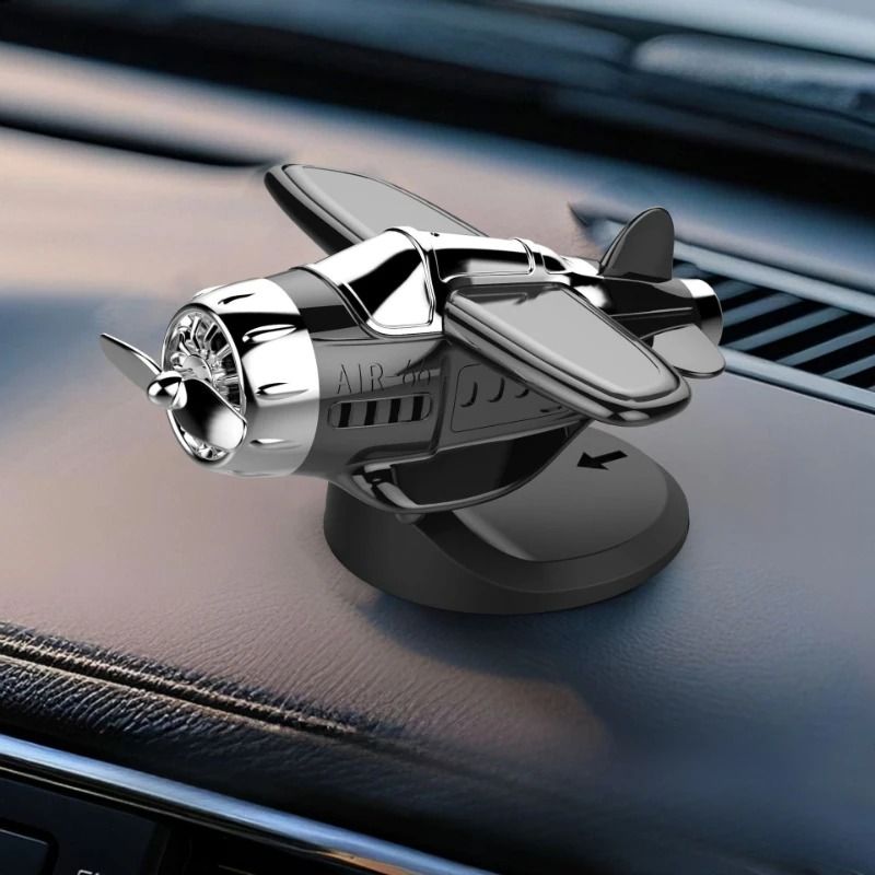 Solar Powered Rotating Airplane Dashboard Ornament 7