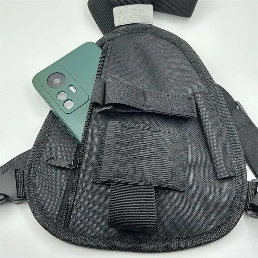Adjustable Front Pack Chest Bag For Walkie Talkie And Accessories 3