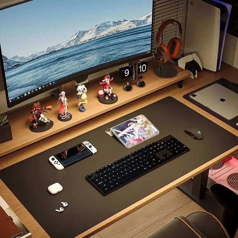 Large Stitched Mouse Pad Desk Mat With Multiple Size Options 0