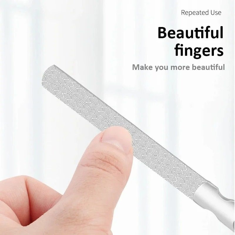 Double Sided Stainless Steel Nail File For Manicure And Pedicure 1