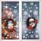 Christmas Window Decoration Sticker Set With Holiday Characters 1