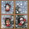 Christmas Window Decoration Sticker Set With Holiday Characters 2