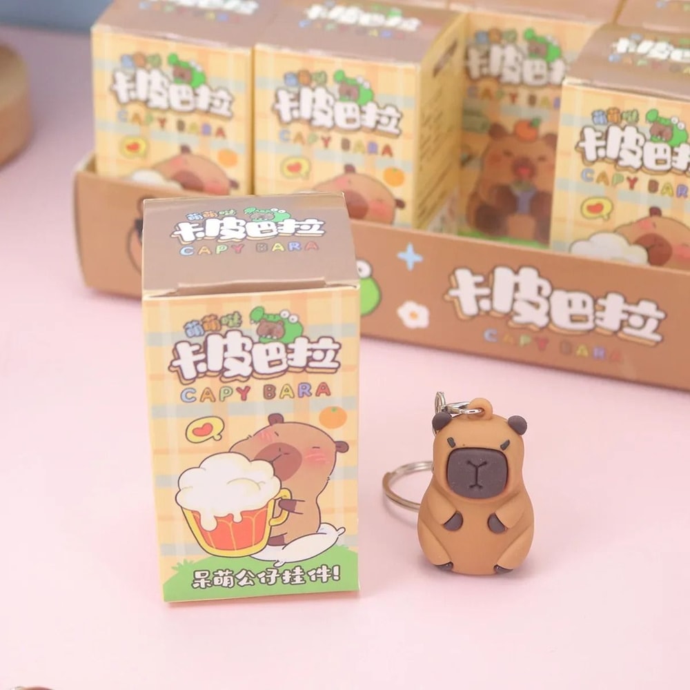 Cute Capybara Blind Box Keychain Figurine Accessory 3