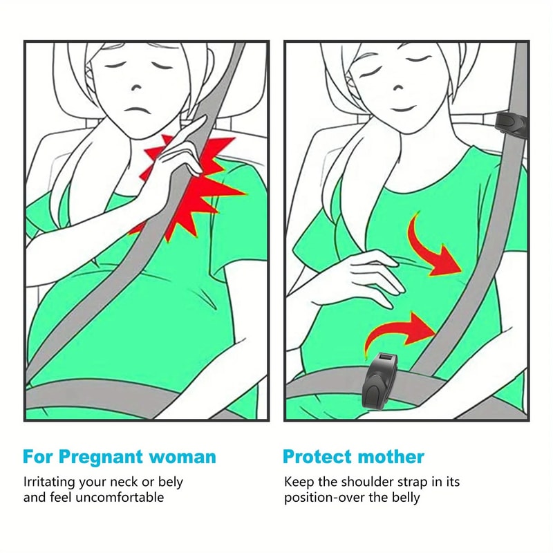 Car Seat Belt Adjuster Clips For Shoulder And Neck Comfort 3