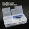 Transparent Plastic Electronic Component Storage Box With Grid Compartments 0
