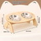 Elevated Wooden Pet Bowl With Stand For Cats And Small Dogs 7