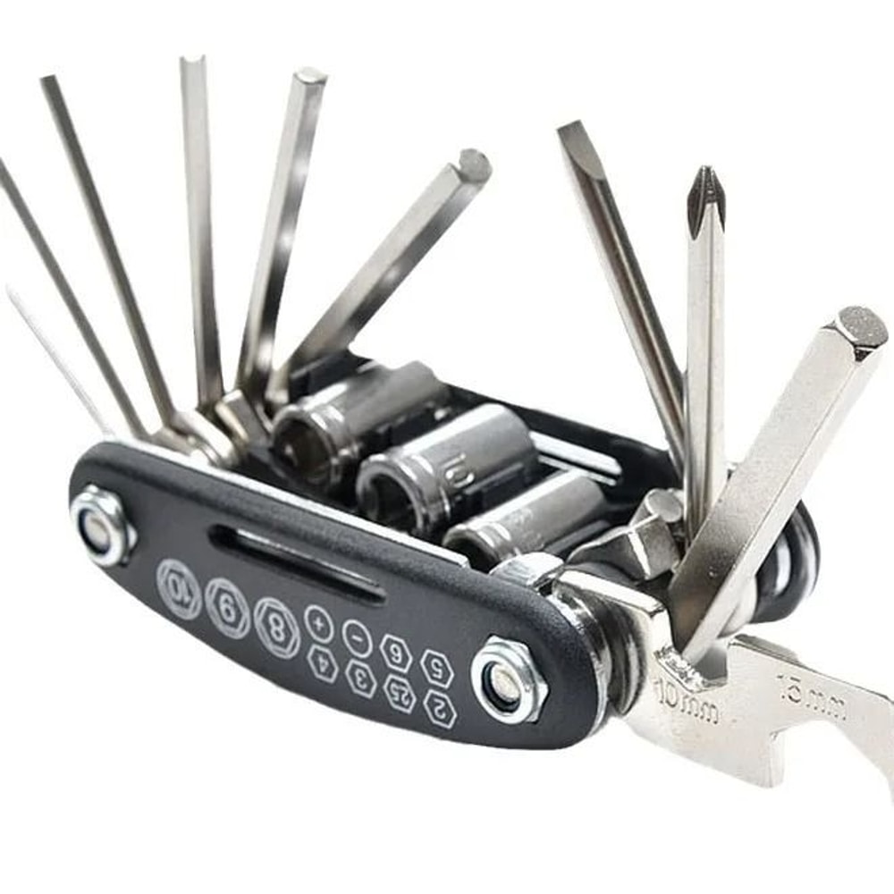 Multi Tool Bicycle Repair Kit With Combination Wrench And Screwdriver Set 3