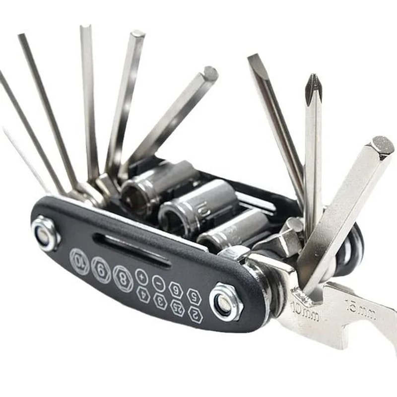Multi Tool Bicycle Repair Kit With Combination Wrench And Screwdriver Set 4