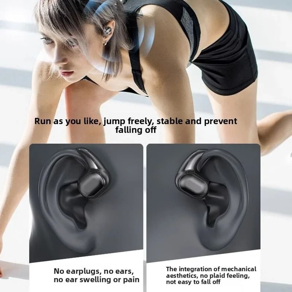 Wireless Sports Earphones With Ear Hooks And Dual Display 1
