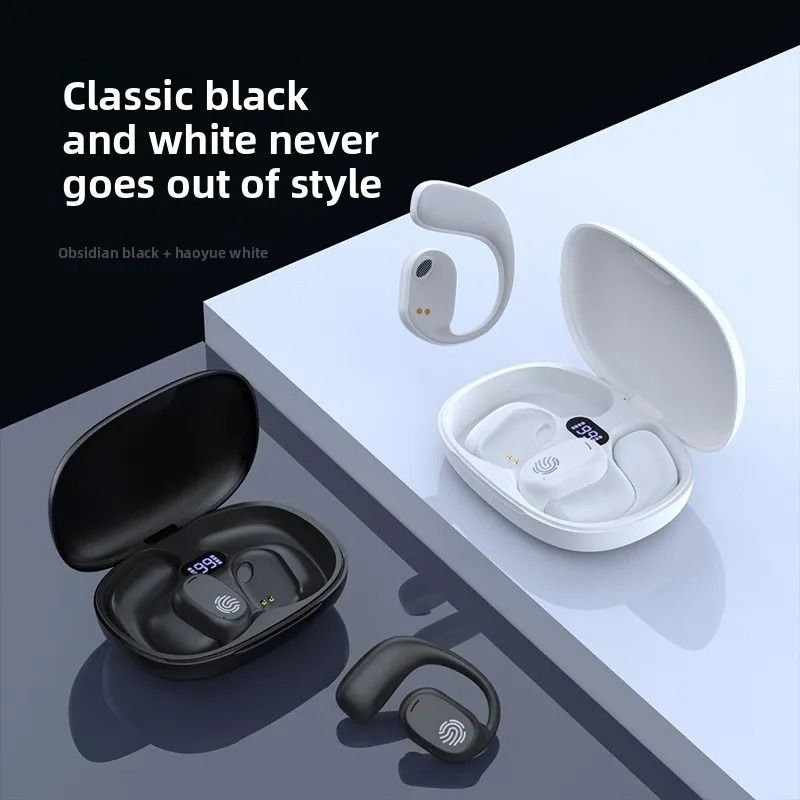 Wireless Sports Earphones With Ear Hooks And Dual Display 3