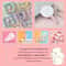 Cute Cartoon Handheld Mirror With Decorative Cream Style Design 9