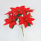 Artificial Christmas Flower Bouquet Decorative Holiday Accent 3