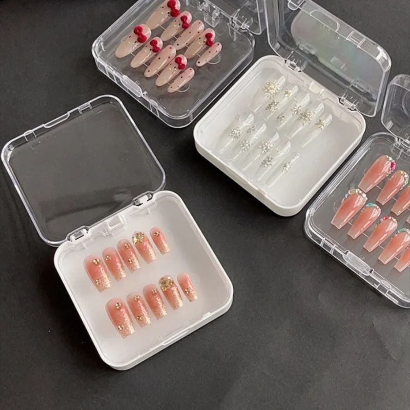 Double Layer Transparent Nail Storage Box With Dust Proof Seal 3