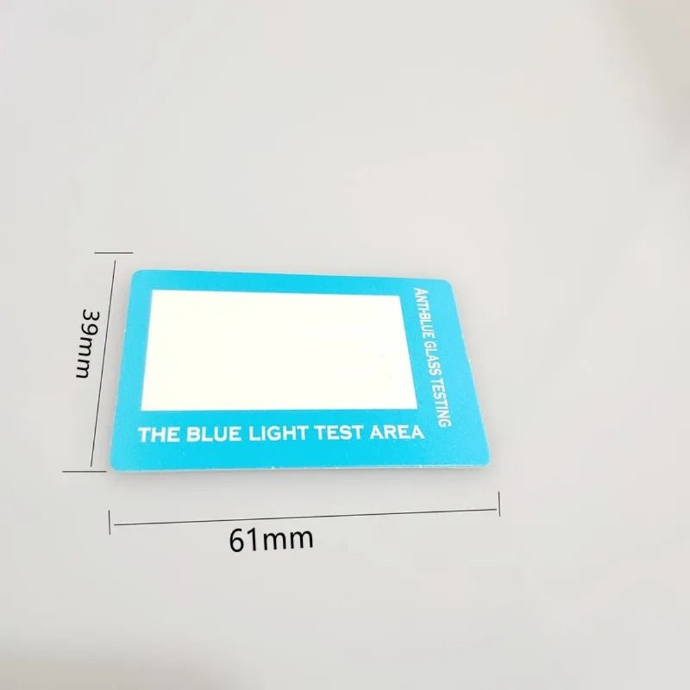 Blu Ray Glasses Test Card Set For Lens Inspection 3