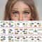 Rainbow Design Temporary Face Stickers For Parties And Festivals 0