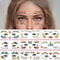Rainbow Design Temporary Face Stickers For Parties And Festivals 0