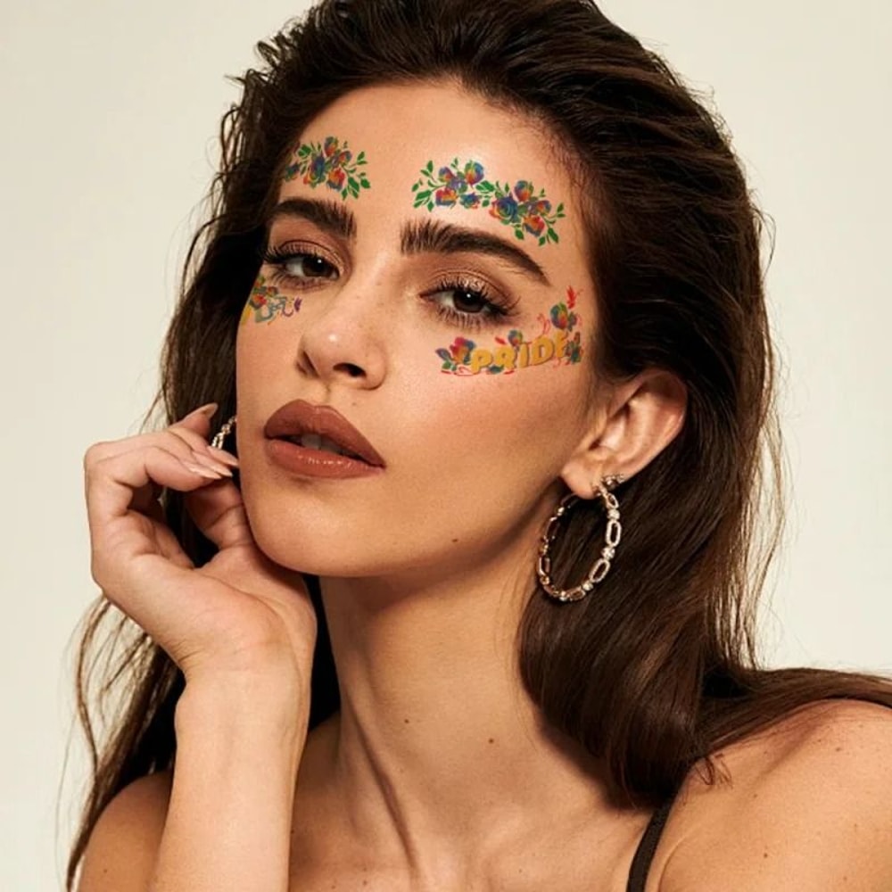 Rainbow Design Temporary Face Stickers For Parties And Festivals 3