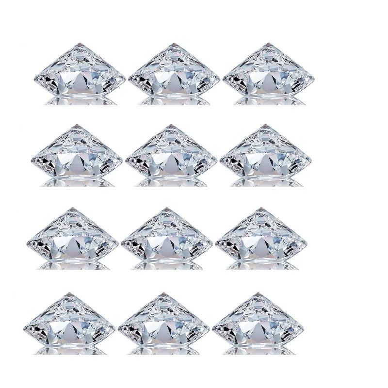 Crystal Diamond Shaped Desktop Card Holder For Business And Events 4