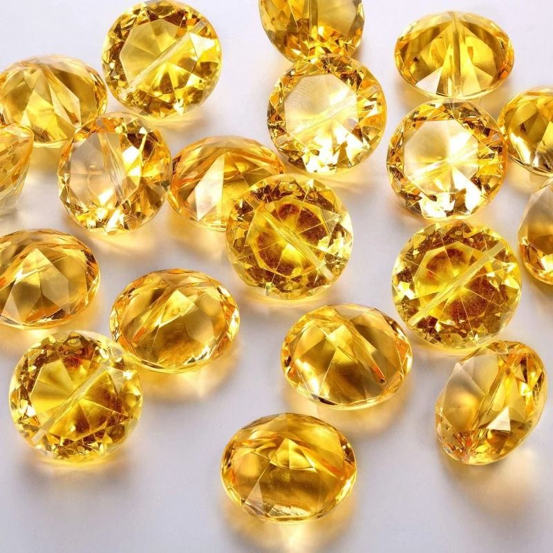 Crystal Diamond Shaped Desktop Card Holder For Business And Events 5