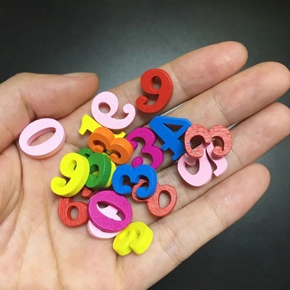 Colorful Wooden Alphabet Blocks For DIY Crafts And Decoration 5