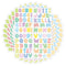 Colorful Alphabet Sticker Sheets For DIY Labeling And Decoration 0