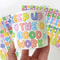 Colorful Alphabet Sticker Sheets For DIY Labeling And Decoration 3