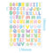 Colorful Alphabet Sticker Sheets For DIY Labeling And Decoration 6
