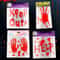 Static Cling Halloween Window Sticker With Blood Handprint Design 0