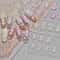 Baroque Pearl Nail Stickers With Iridescent Shell And Lace Pattern 0