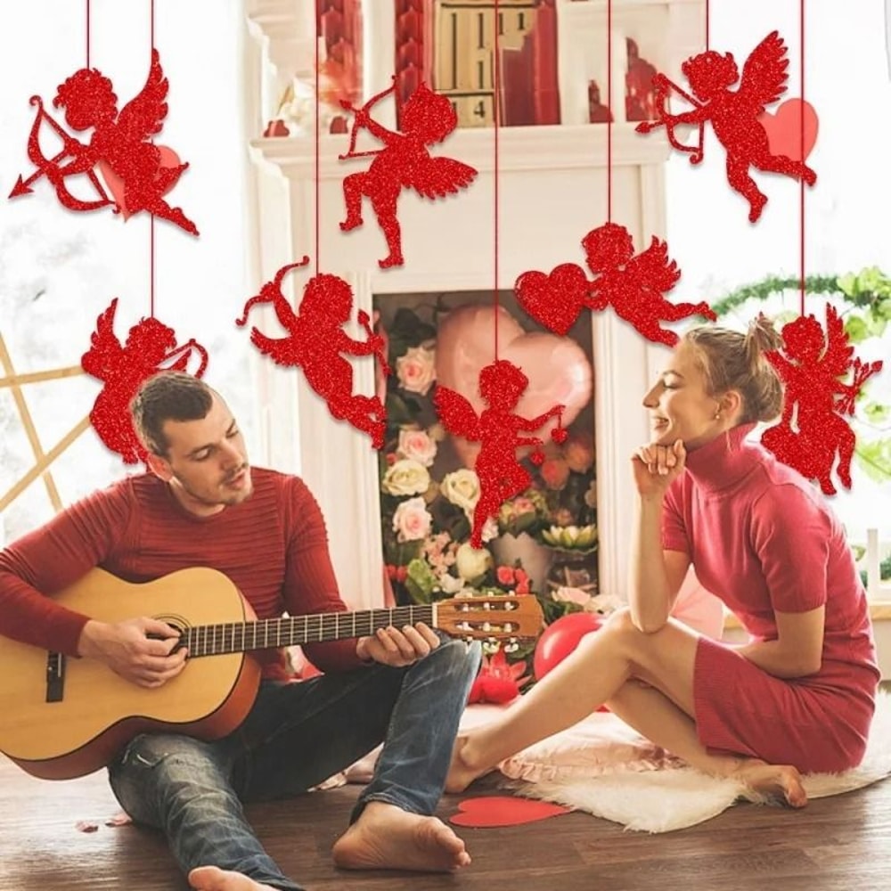 Valentine Themed Cupid Hanging Decorations For Parties And Events 2