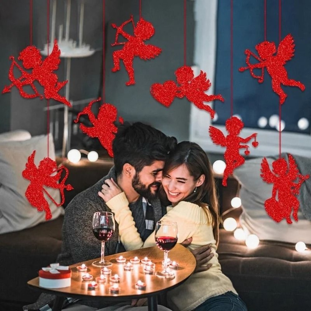 Valentine Themed Cupid Hanging Decorations For Parties And Events 3